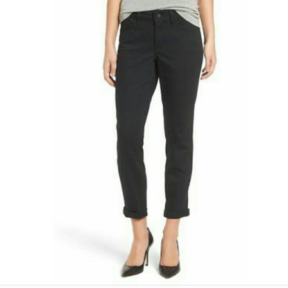 NYDJ Ankle Jeans 8 Black Alina Convertible 5-Pocket